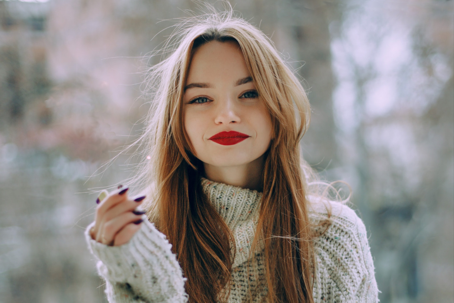 woman in hot outdoors