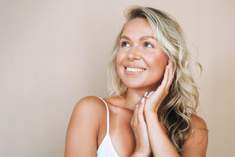 woman in white tank top
